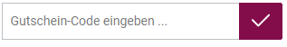 Gutschein-Code eingeben